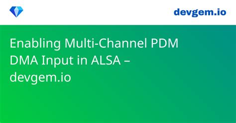 alsa multi channel audio input